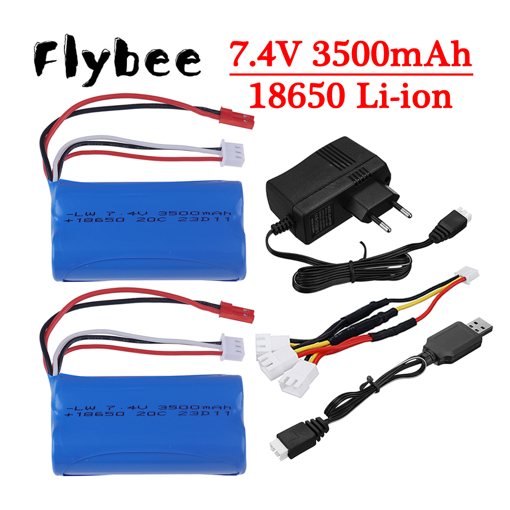 Rc Hobby Truck - ترقية 3000mAh إلى 3500mAh 7.4V 18650