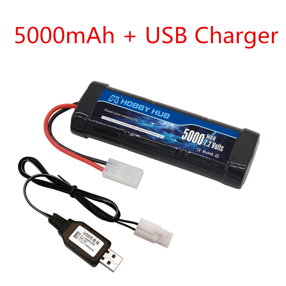حزمة بطارية Ni-MH 7.2 فولت 500 - مراجعة Rc And Hobby وسعره