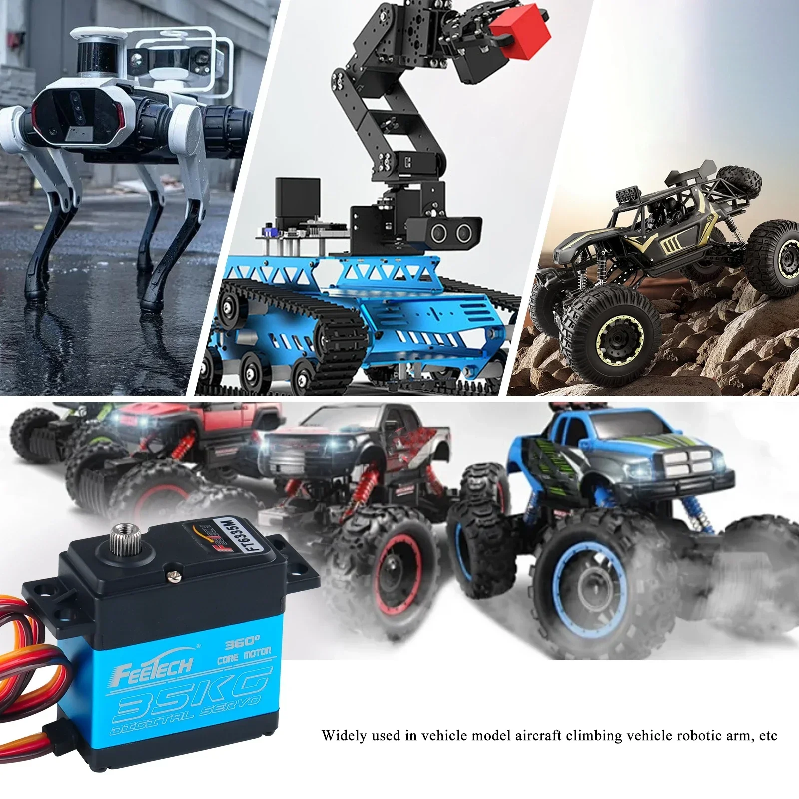 Feetech FT6335M الرقمية RC محر - مراجعة Servo Metal Gear وسعره