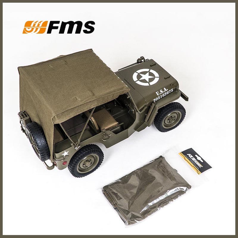 سقف قماشي FMS 1/12 C1167 لسيار - مراجعة Rc And Hobby وسعره